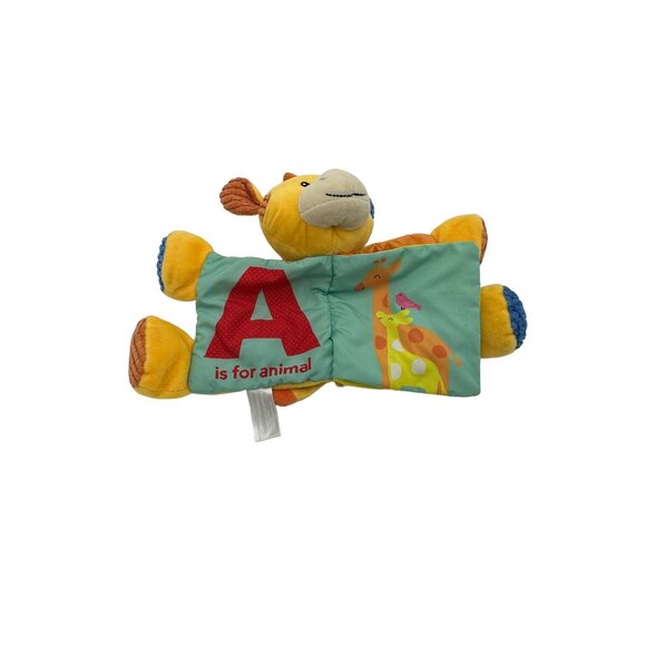 Spark Create Imagine Giraffe Plush Soft Book Rattle Lovey Crinkle - Picture 3 of 7